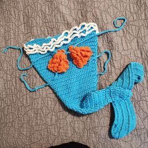 Crochet Baby Mermaid Dress Up Cosplay Costume
